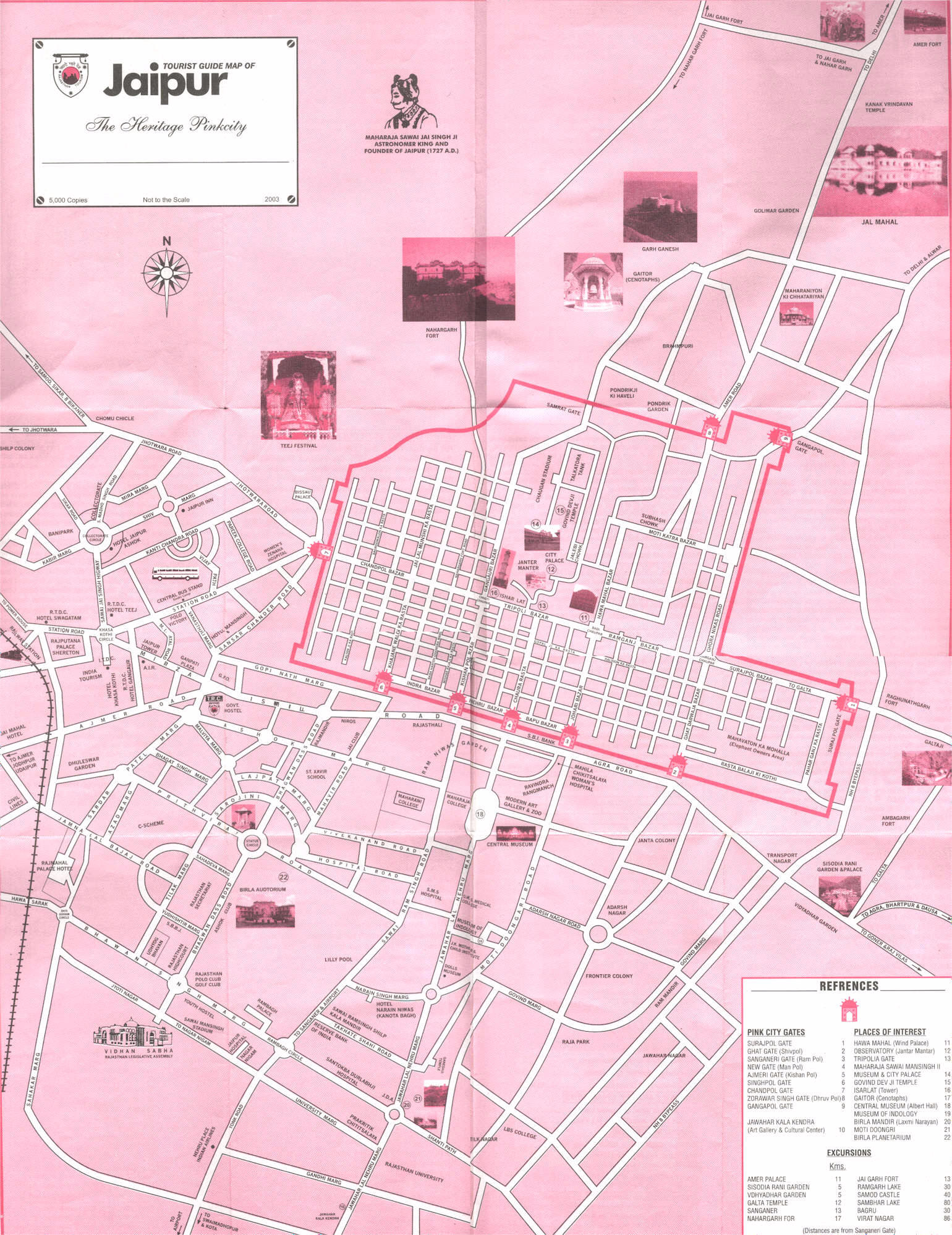 jaipur city tourist map